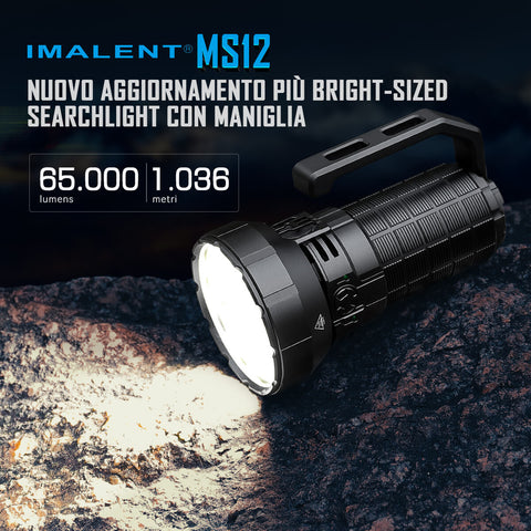 Lampe torche LED IMALENT MS12 MINI - 65 000 lumens- IMALENT®