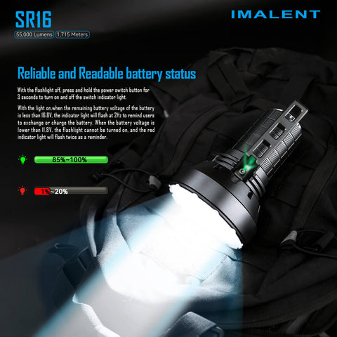 Lampe torche IMALENT SR16 55000 lumen - IMALENT®