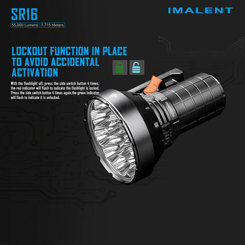 Lampe torche IMALENT SR16 55000 lumen - IMALENT®